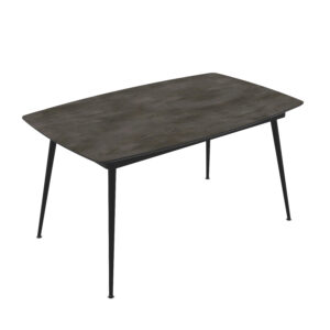Ristkülikukujuline lahtikäiv söögilaud Yense 125 / Irony Super Matt, Tumehall