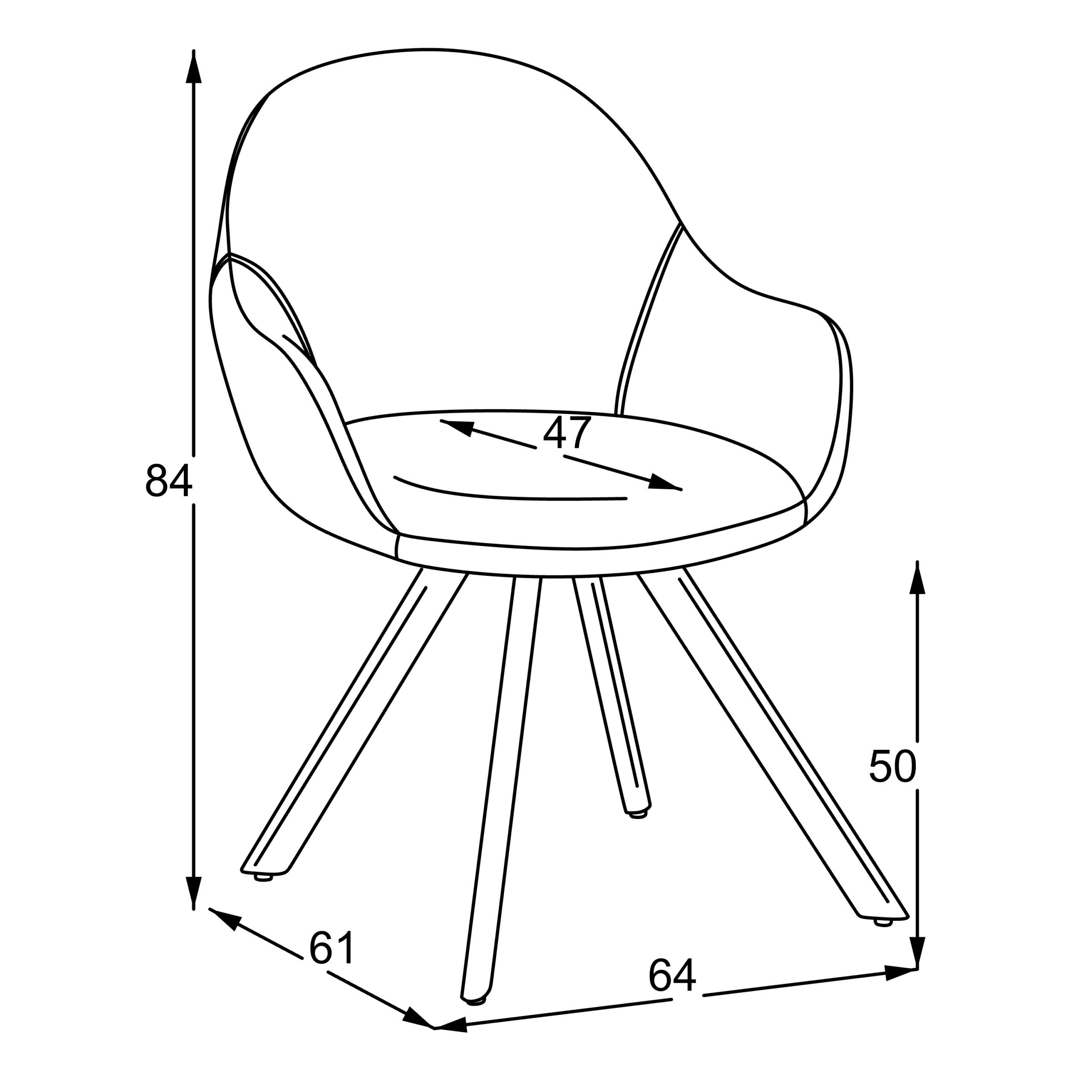 Söögitoa tool Duro / Coco 10 / Uras 12 - Conic KD - pilt 8