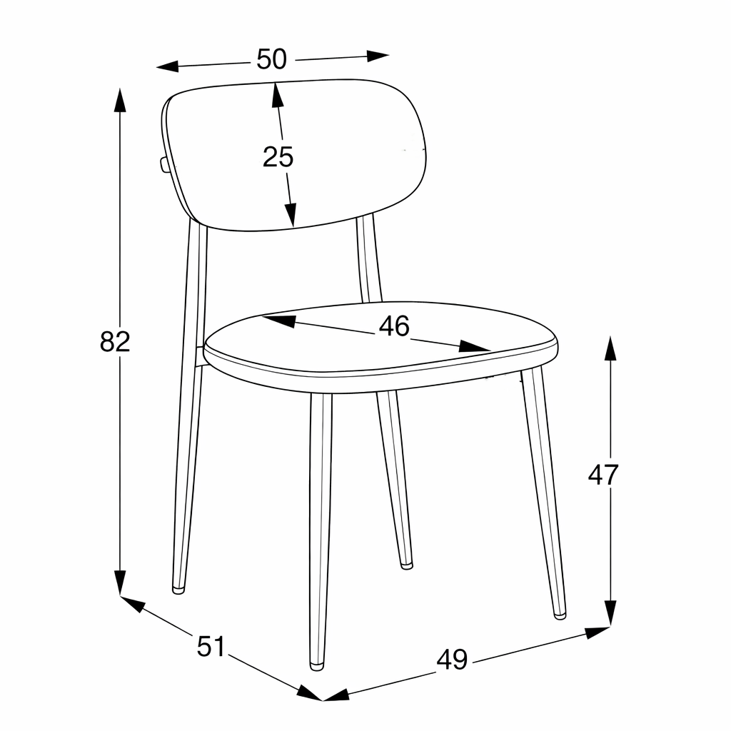 Söögitoa tool Comfy UF860-17B, Tume pruun - pilt 6